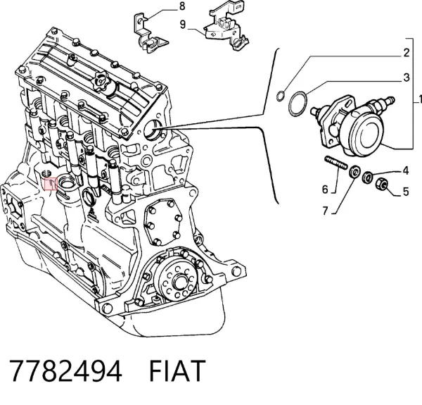 Вакуумный насос 7782494 Fiat/Alfa/Lancia