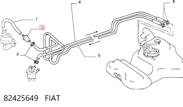 Топливный фильтр 82425649 Fiat/Alfa/Lancia