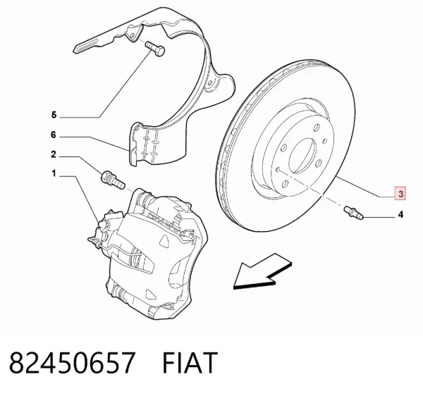Передние тормозные диски 82450657 Fiat/Alfa/Lancia