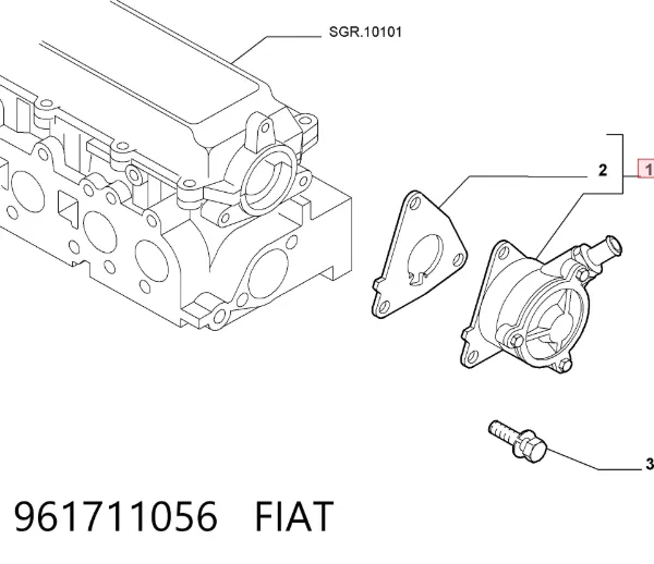 Вакуумный насос 961711056 Fiat/Alfa/Lancia