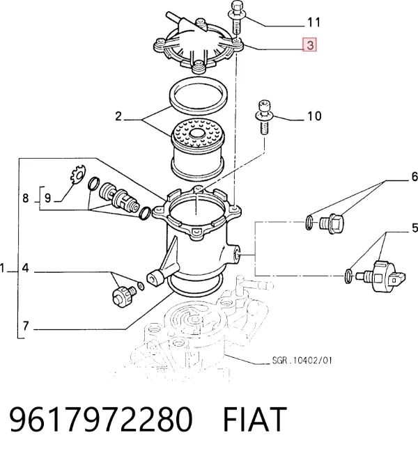  9617972280 Fiat/Alfa/Lancia