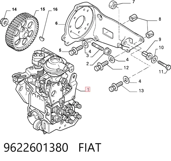 ТНВД 9622601380 Fiat/Alfa/Lancia