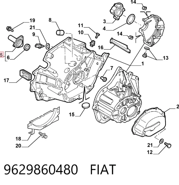 Направляющая первичного вала КПП 9629860480 Fiat/Alfa/Lancia