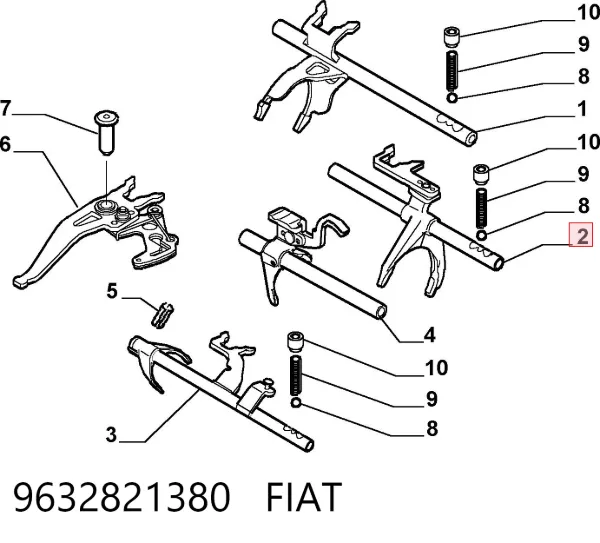  9632821380 Fiat/Alfa/Lancia