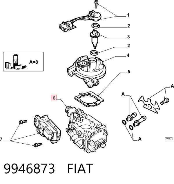 Рулевая тяга 9946873 Fiat/Alfa/Lancia