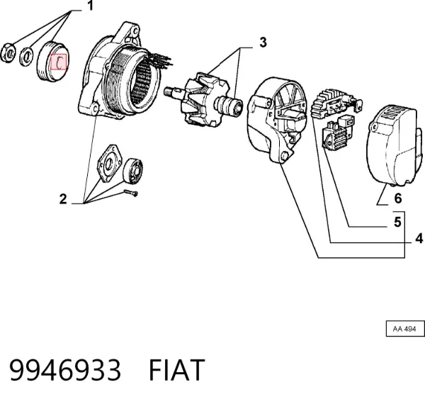  9946933 Fiat/Alfa/Lancia