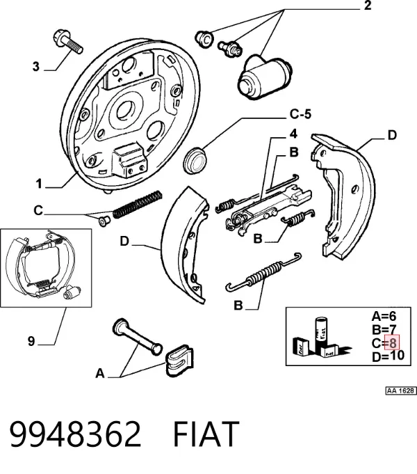  9948362 Fiat/Alfa/Lancia