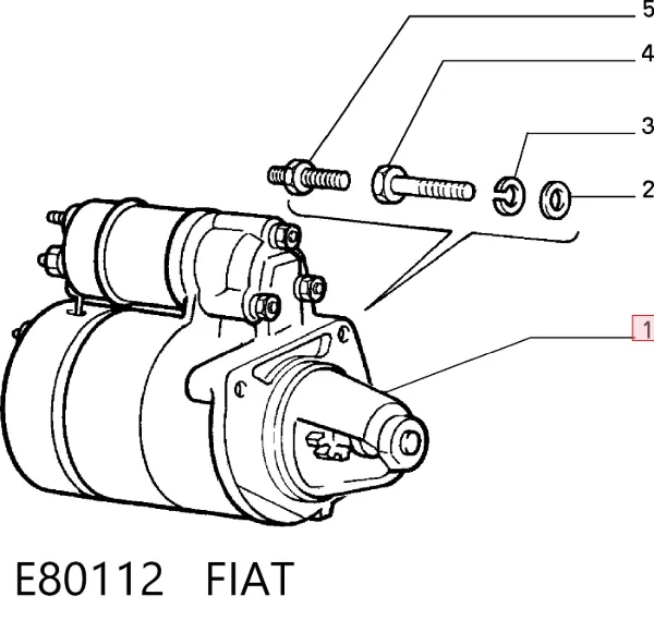 Стартер E80112 Fiat/Alfa/Lancia