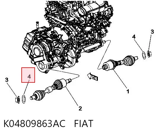  K04809863AC Fiat/Alfa/Lancia