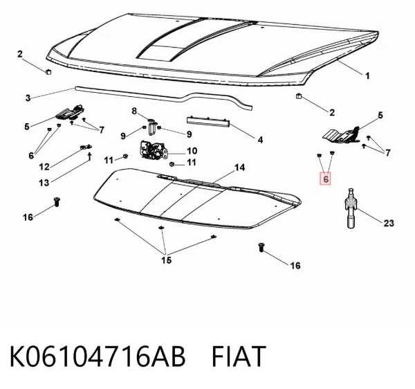 Усилитель тормозов K06104716AB Fiat/Alfa/Lancia