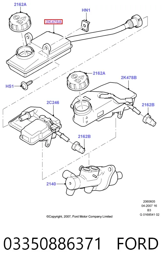 Бачок тормозной Ford C-Max DM2