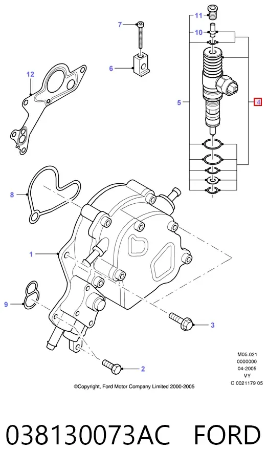 Топливные форсунки Ford Galaxy I VY