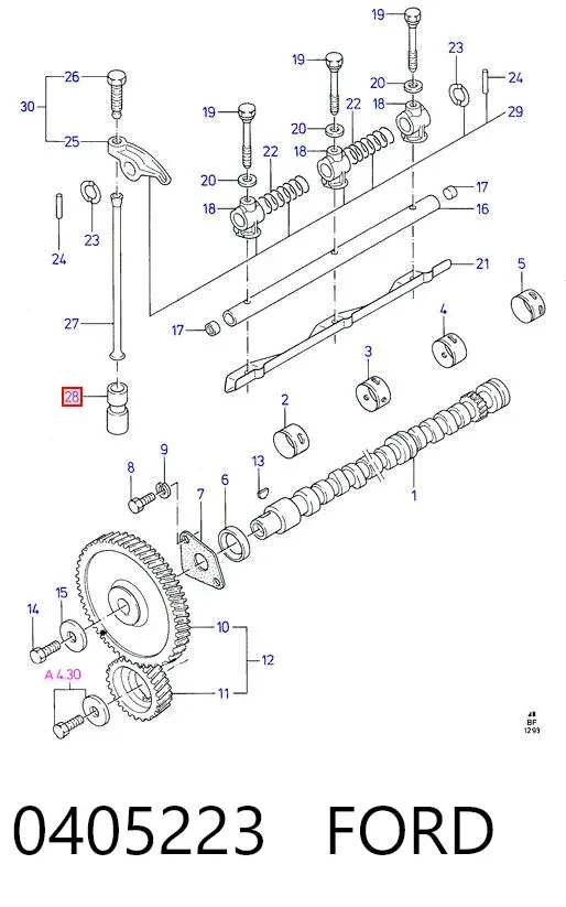 Гидрокомпенсатор 0405223 Ford