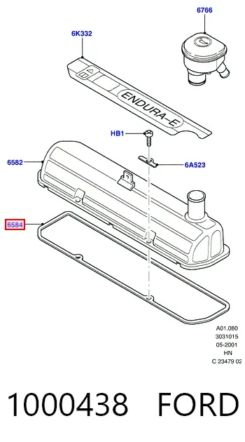 Прокладка клапанной крышки 1000438 Ford