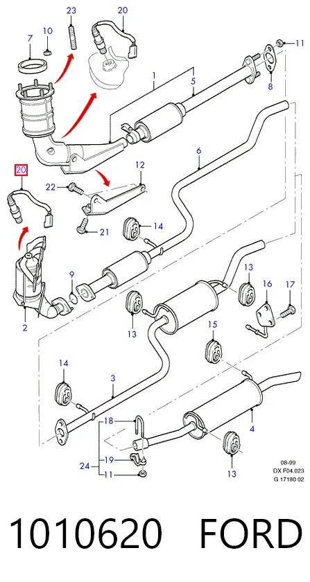 Лямбда зонд 1010620 Ford