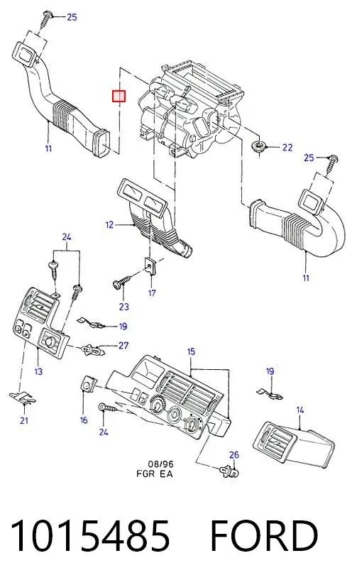 Вентилятор печки 1015485 Ford