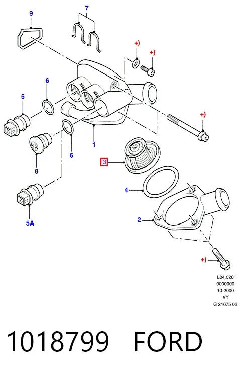 Термостат 1018799 Ford