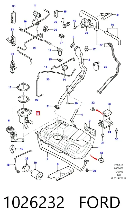 Бензонасос 1026232 Ford