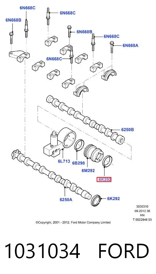 Сальник коленвала 1031034 Ford