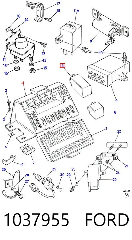 Реле поворотов 1037955 Ford