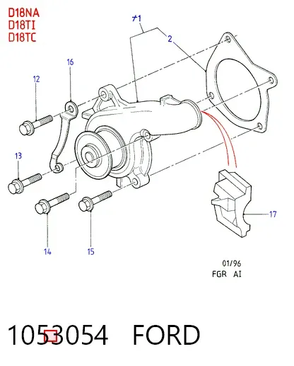 Помпа Ford Escort VI