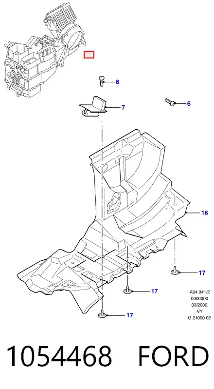 Фильтр салона 1054468 Ford