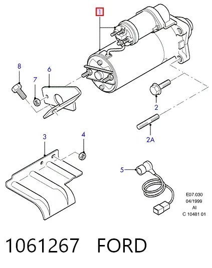 Стартер 1061267 Ford