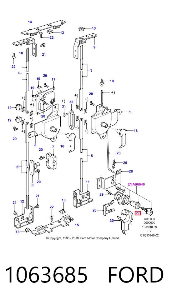 Звуковой сигнал 1063685 Ford