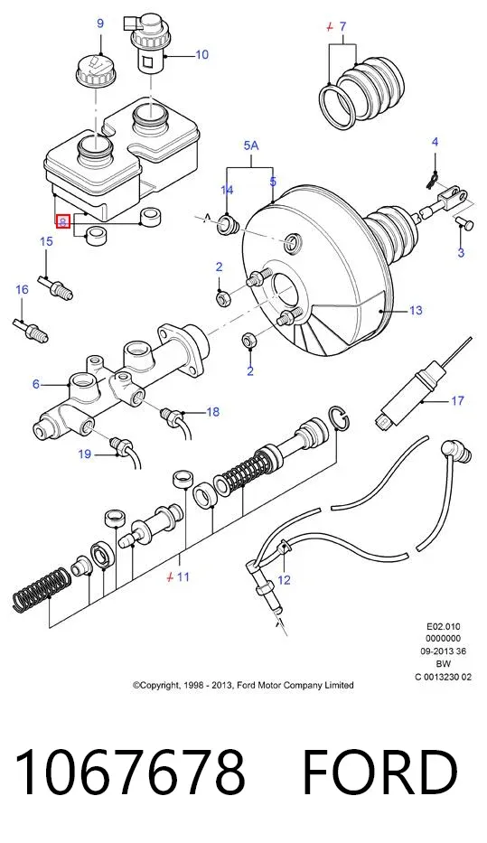 Бачок тормозной 1067678 Ford