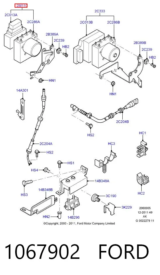 Блок АБС 1067902 Ford