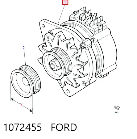 Генератор 1072455 Ford