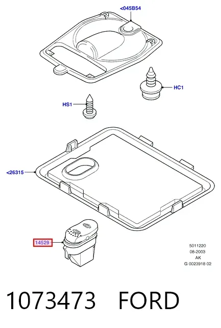 Кнопка подъемника заднего стекла 1073473 Ford