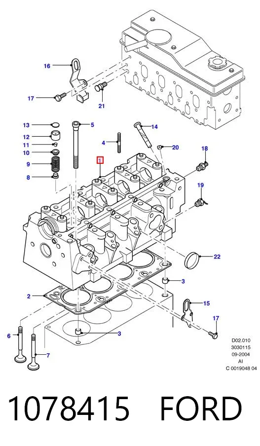 ГБЦ 1078415 Ford