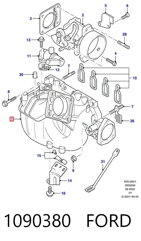 Впускной коллектор 1090380 Ford