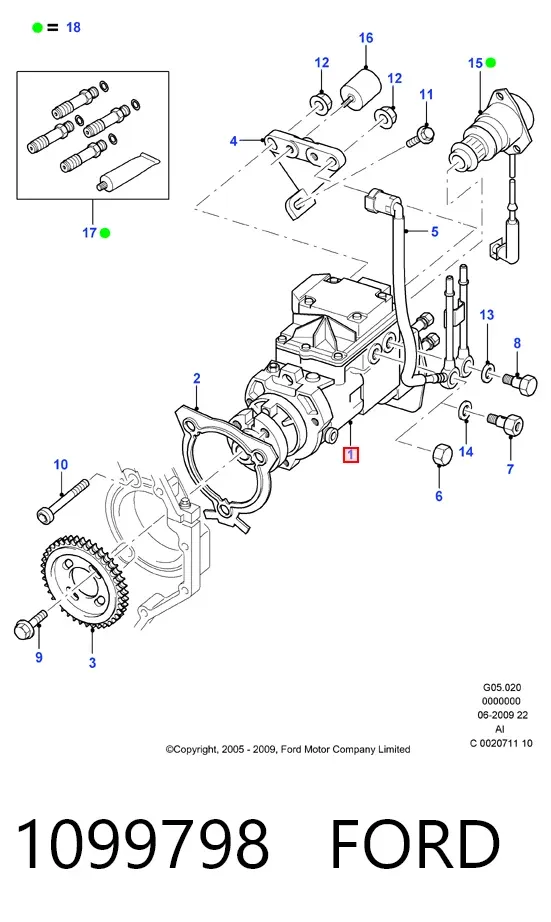 ТНВД 1099798 Ford
