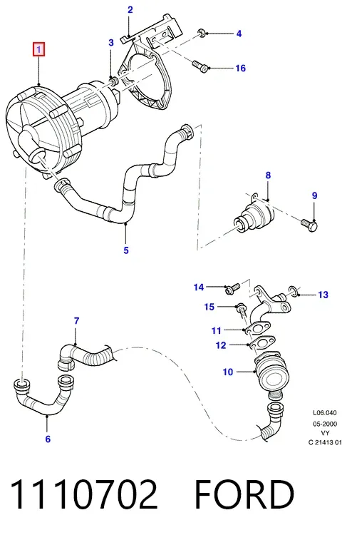 Насос воздушный 1110702 Ford