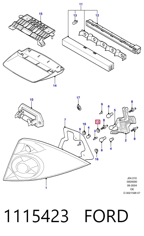Задний стоп Ford Mondeo III