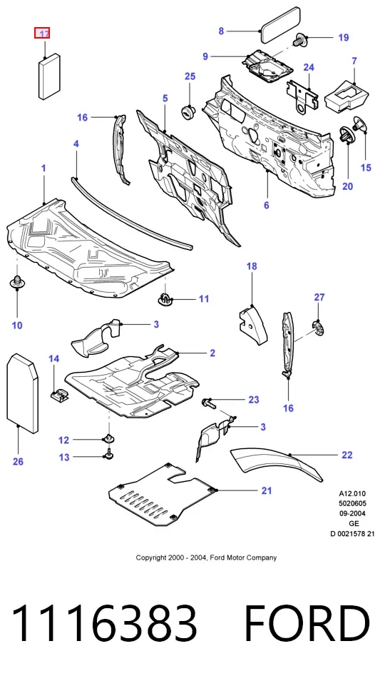 Реле генератора 1116383 Ford