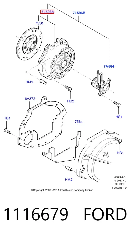 Сцепление 1116679 Ford