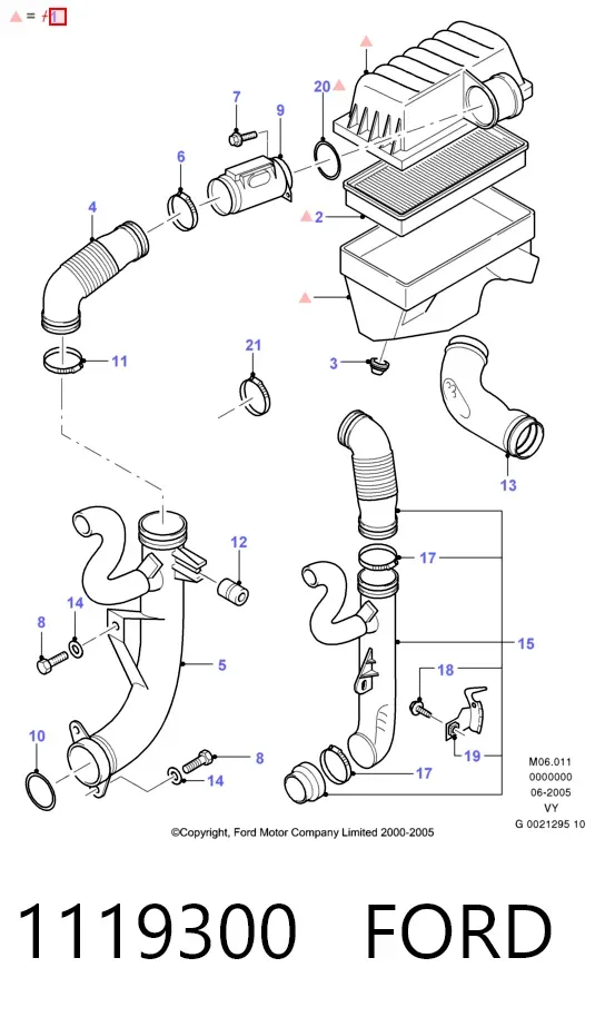 Корпус фильтра Ford Galaxy I VY