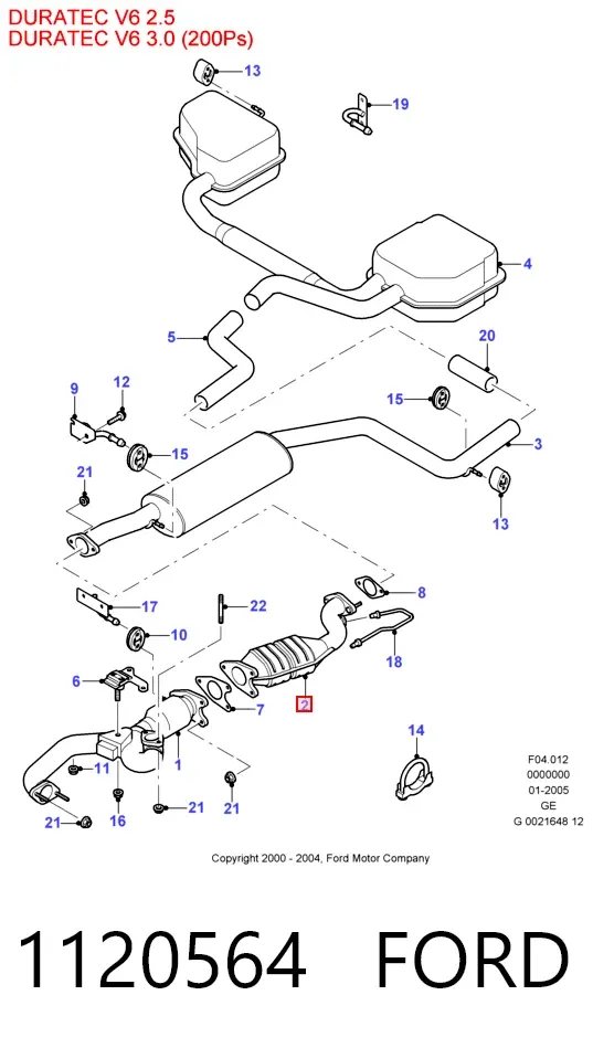 Катализатор 1120564 Ford