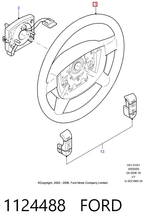 Руль 1124488 Ford