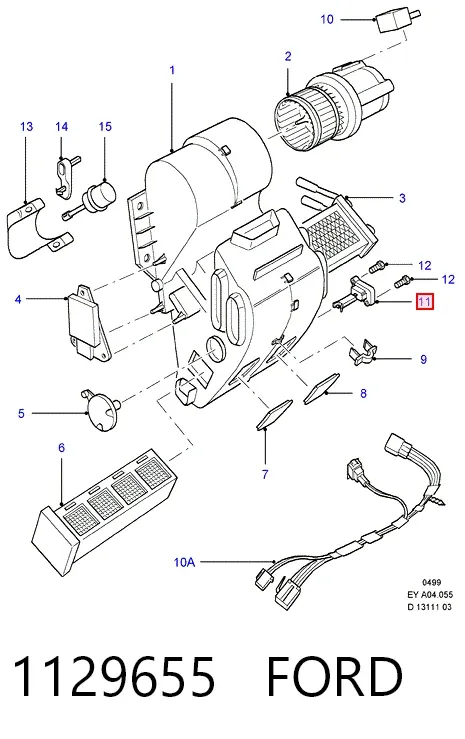 Резистор печки 1129655 Ford