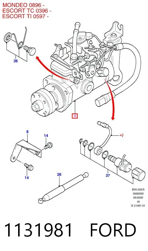 ТНВД 1131981 Ford