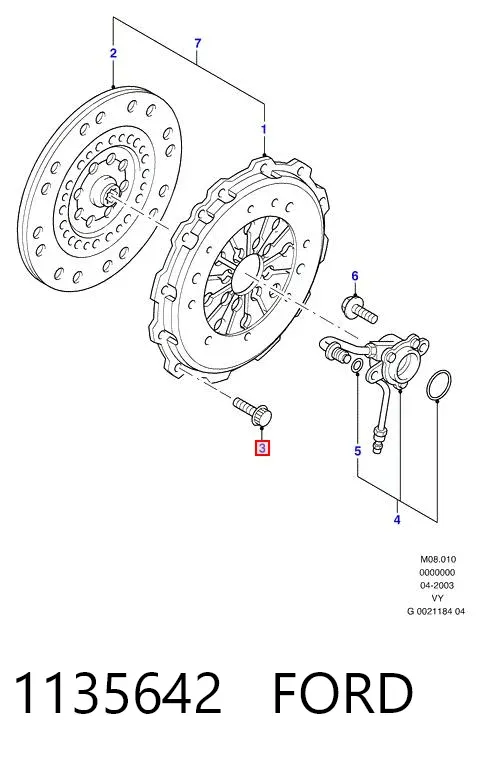 Маховик 1135642 Ford