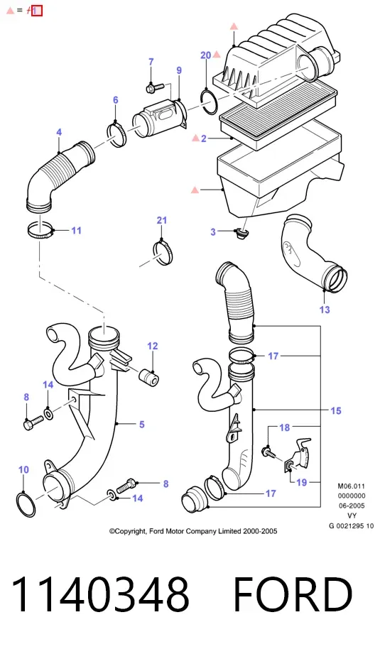 Корпус фильтра 1140348 Ford