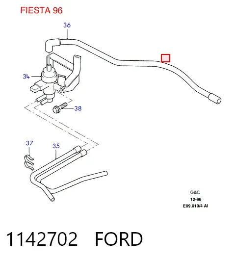 Правая подушка двигателя 1142702 Ford