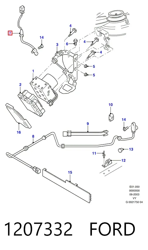 Датчик АБС передний 1207332 Ford