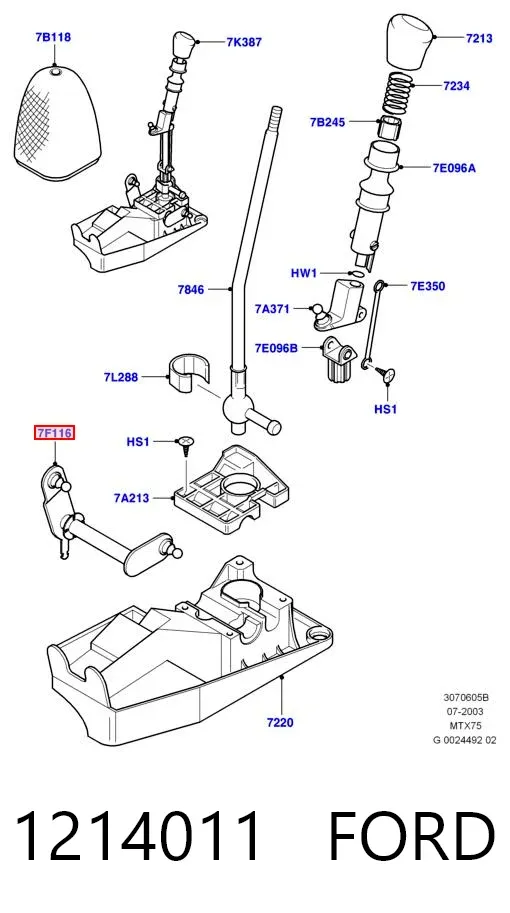 Свечи зажигания 1214011 Ford