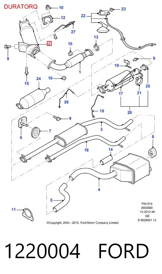 Катализатор 1220004 Ford